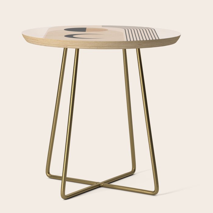 Minimal Geometric Shapes 120 Side Table Gallery Image 1