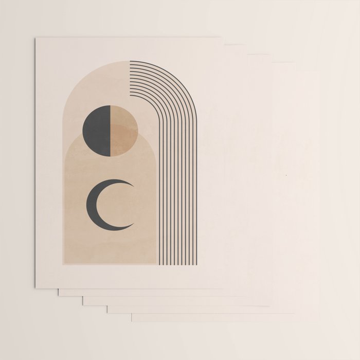 Minimal Geometric Shapes 120 Wrapping Paper Gallery Image 3