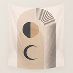 Minimal Geometric Shapes 120 Wall Tapestry Gallery Image 4