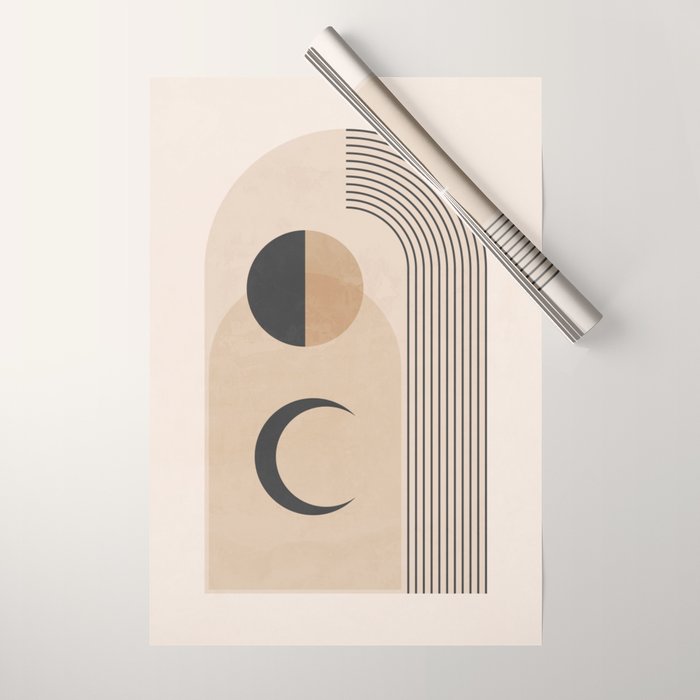 Minimal Geometric Shapes 120 Wrapping Paper Gallery Image 1