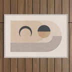 Minimal Geometric Shapes 120 Outdoor Rug Gallery Image 1