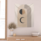 Minimal Geometric Shapes 120 Wall Tapestry Gallery Image 2