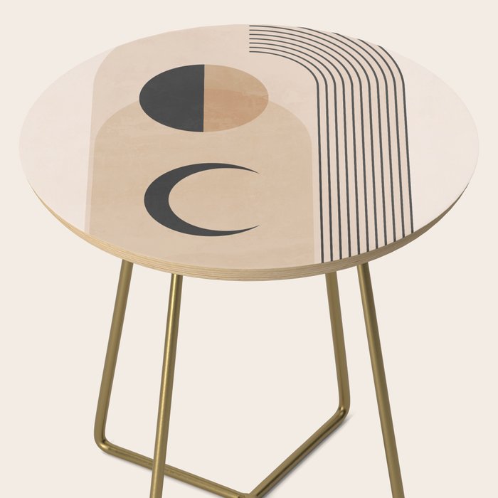 Minimal Geometric Shapes 120 Side Table Gallery Image 2