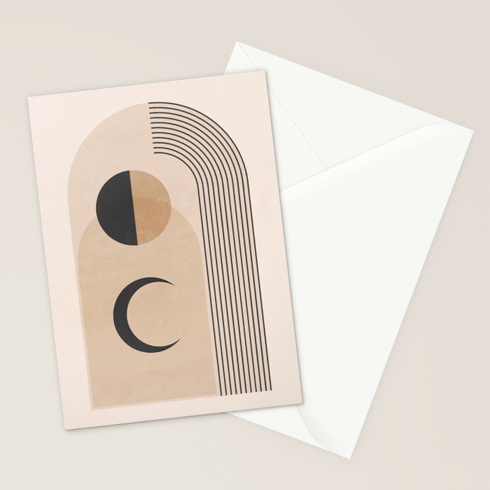 Minimal Geometric Shapes 120 Stationery Card Gallery Image 2