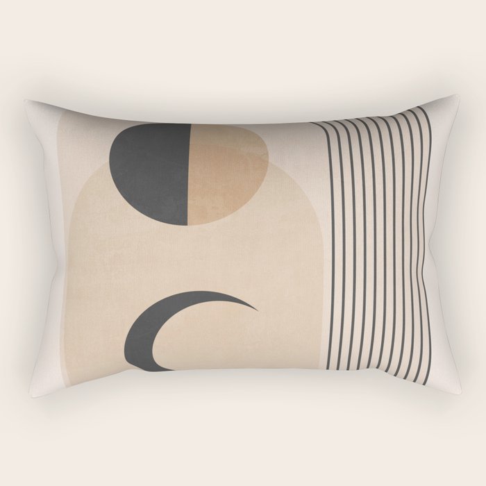 Minimal Geometric Shapes 120 Rectangular Pillow Gallery Image 2