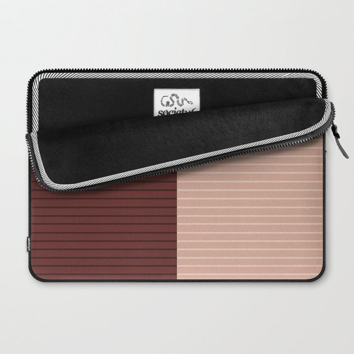 Color Block Lines XXXV Laptop Sleeve Gallery Image 2