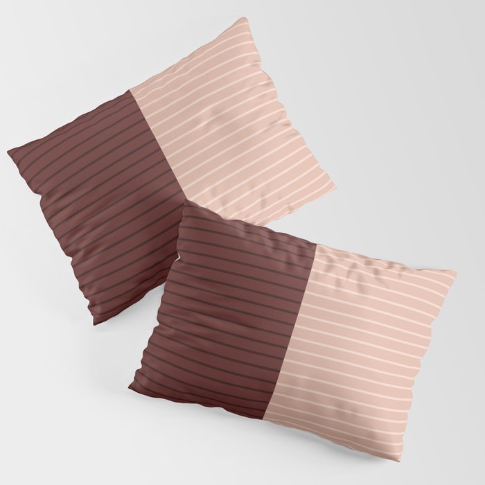 Color Block Lines XXXV Pillow Sham Gallery Image 1