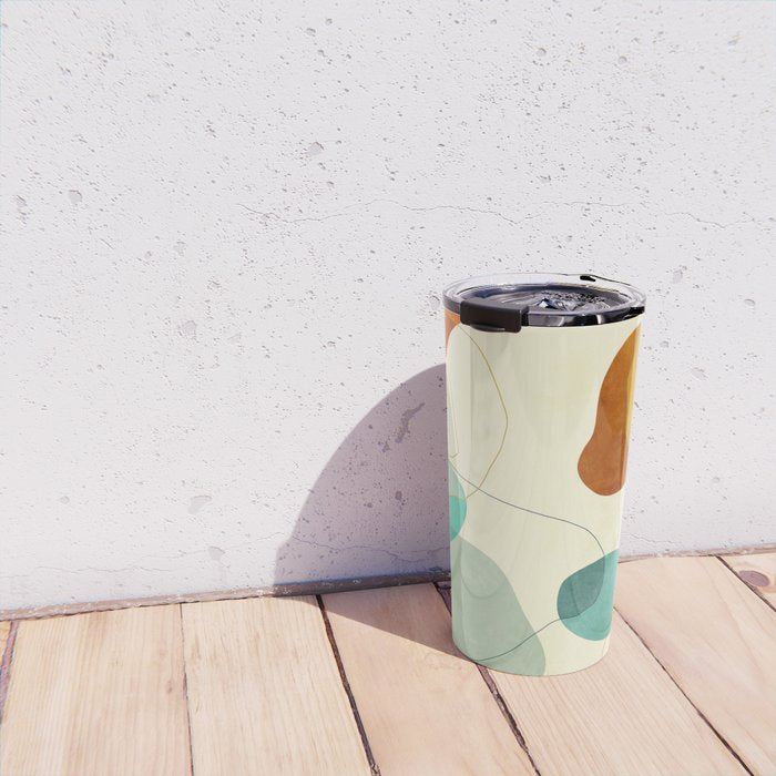 minimal shape world II Travel Mug Gallery Image 4