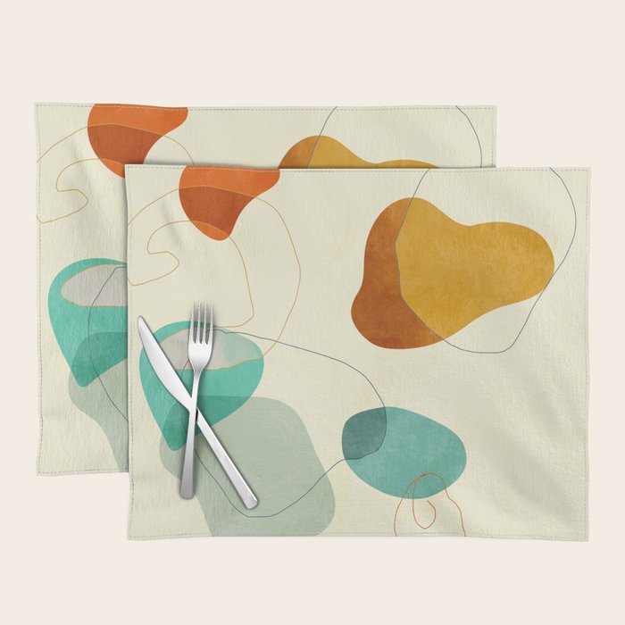 minimal shape world II Placemat Gallery Image 1