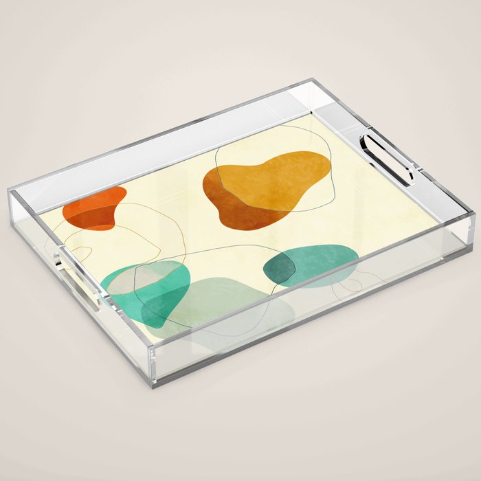 minimal shape world II Acrylic Tray Gallery Image 1