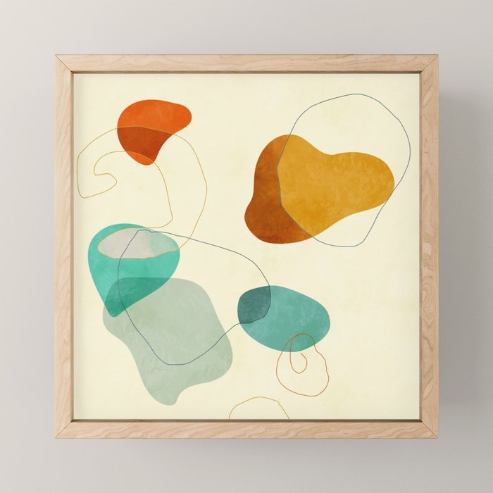 minimal shape world II Mini Art Print Gallery Image 1