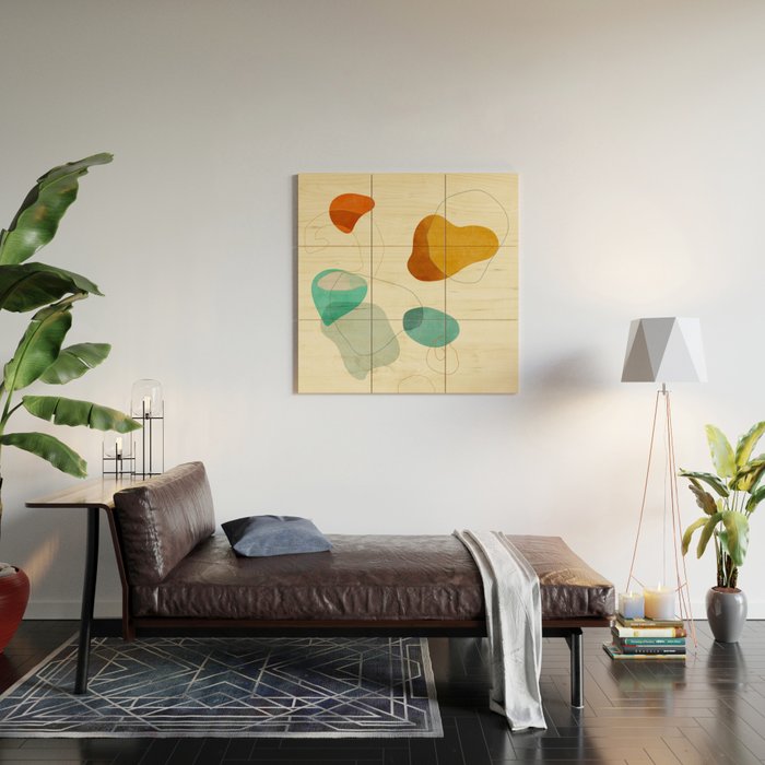 minimal shape world II Wood Wall Art Gallery Image 2