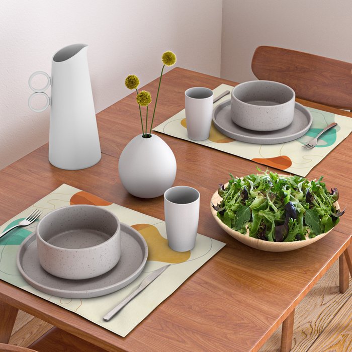 minimal shape world II Placemat Gallery Image 2
