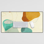 minimal shape world II Desk Mat Gallery Image 1