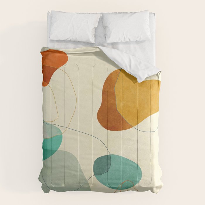 minimal shape world II Comforter Gallery Image 6
