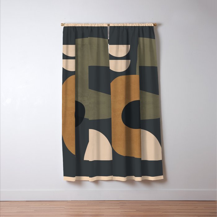 Abstract Minimal Shapes 76 Window Curtain Gallery Image 3
