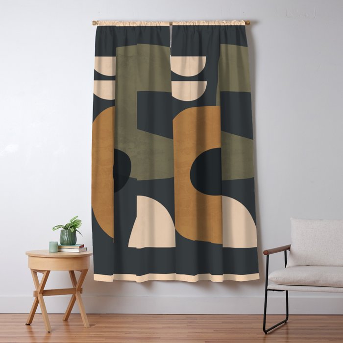 Abstract Minimal Shapes 76 Window Curtain Gallery Image 1