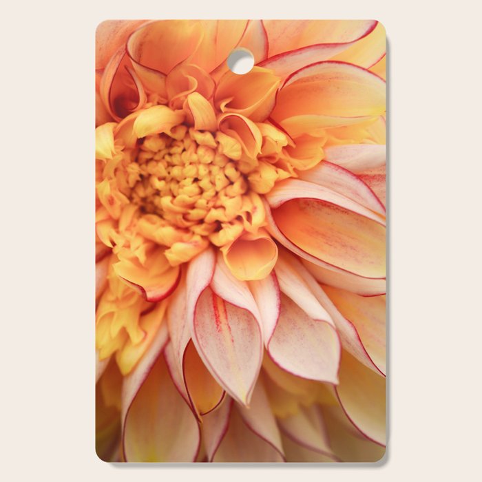 Free Spirit - Yellow Dahlia Flower Photo - Modern Botanical Art Cutting Board Gallery Image 1