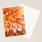 Free Spirit - Yellow Dahlia Flower Photo - Modern Botanical Art Stationery Card Gallery Image 2
