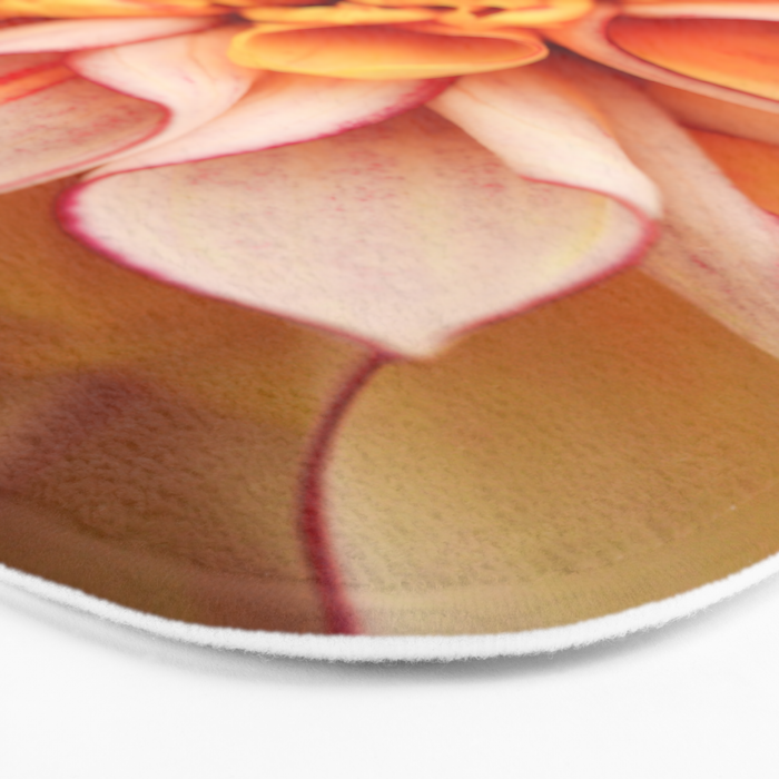 Free Spirit - Yellow Dahlia Flower Photo - Modern Botanical Art Bath Mat Gallery Image 3