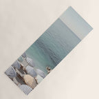 Seaside Patterns - Pastel Umbrella Coastal Print Yoga Mat Gallery Image 1