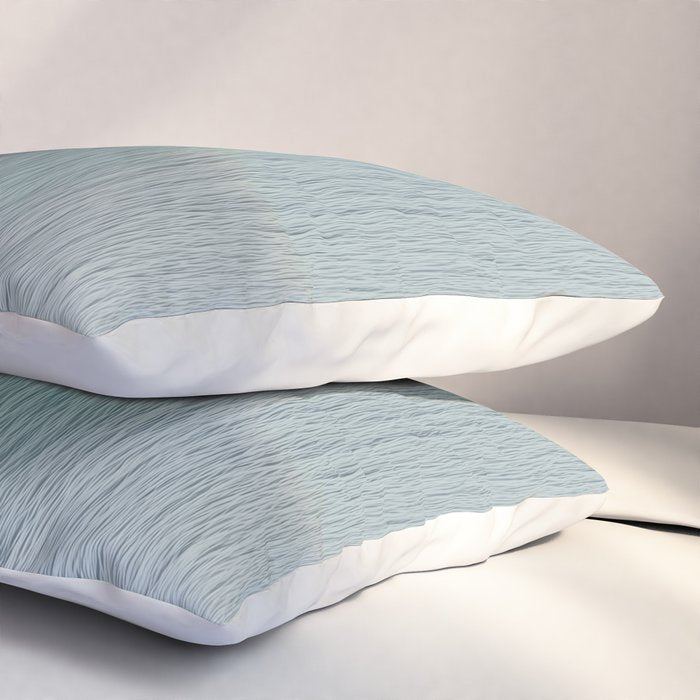 Seaside Patterns - Pastel Umbrella Coastal Print Pillow Sham Gallery Image 3
