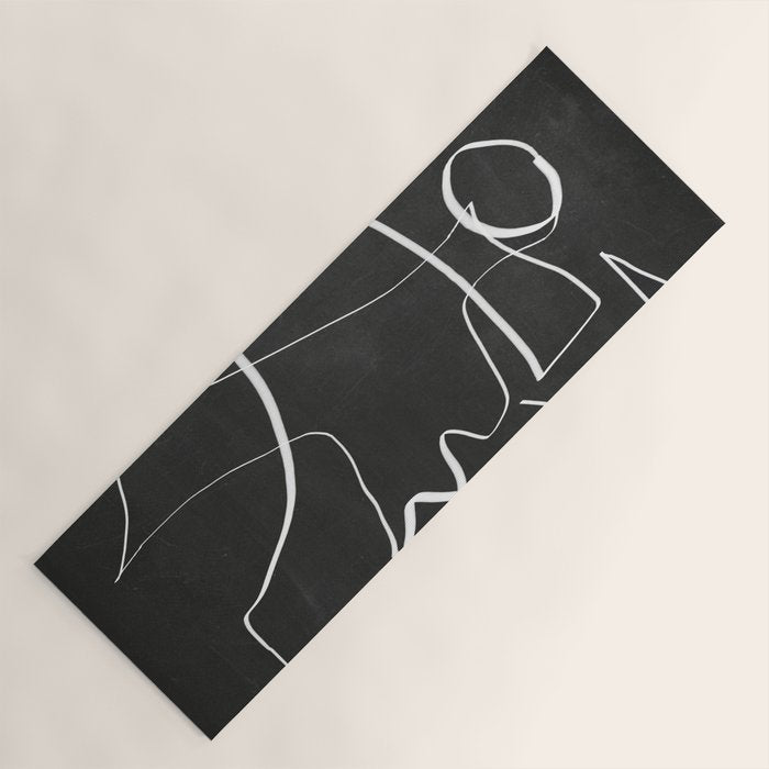 Abstract line art 6/2 Yoga Mat Gallery Image 1