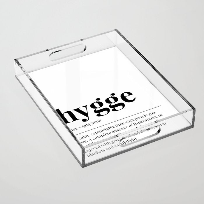 Hygge Acrylic Tray Gallery Image 1