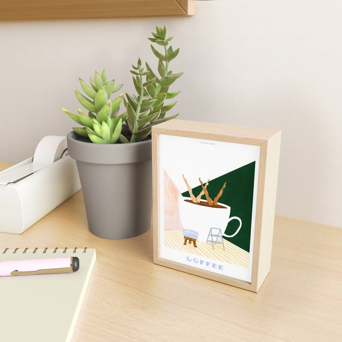 Synchronized Swim Coffee Art Print Mini Art Print Gallery Image 2
