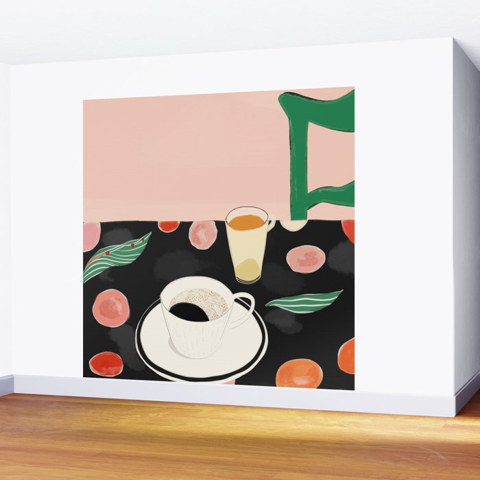 Morning Coffee Wall Mural Gallery Image 2