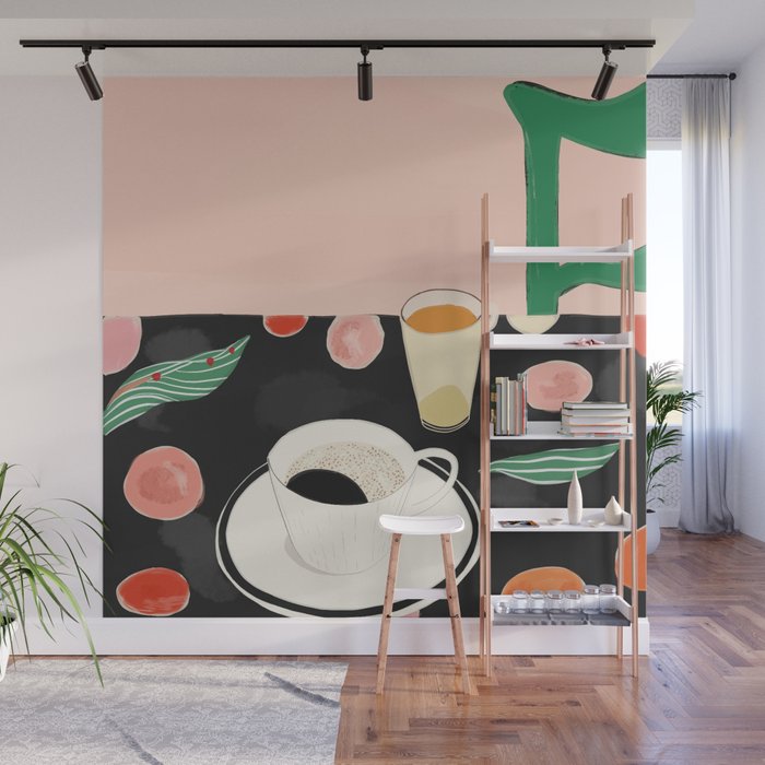 Morning Coffee Wall Mural Gallery Image 1