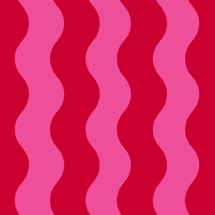  Red and Pink Candy Striped Waves Coffee Mug Gallery Image 2