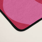  Red and Pink Candy Striped Waves Desk Mat Gallery Image 4