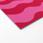  Red and Pink Candy Striped Waves Welcome Mat Gallery Image 2