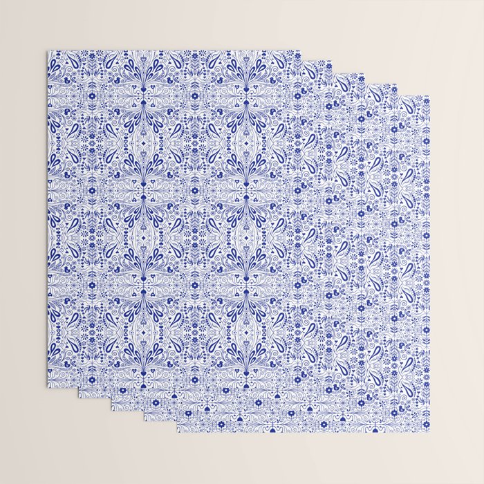 Chinoiserie Folk Seamless Pattern Wrapping Paper Gallery Image 3