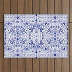 Chinoiserie Folk Seamless Pattern Outdoor Rug Gallery Image 1