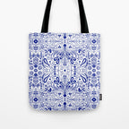 Chinoiserie Folk Seamless Pattern Tote Bag Gallery Image 1