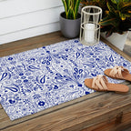 Chinoiserie Folk Seamless Pattern Outdoor Rug Gallery Image 2