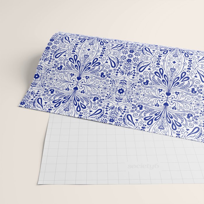 Chinoiserie Folk Seamless Pattern Wrapping Paper Gallery Image 2