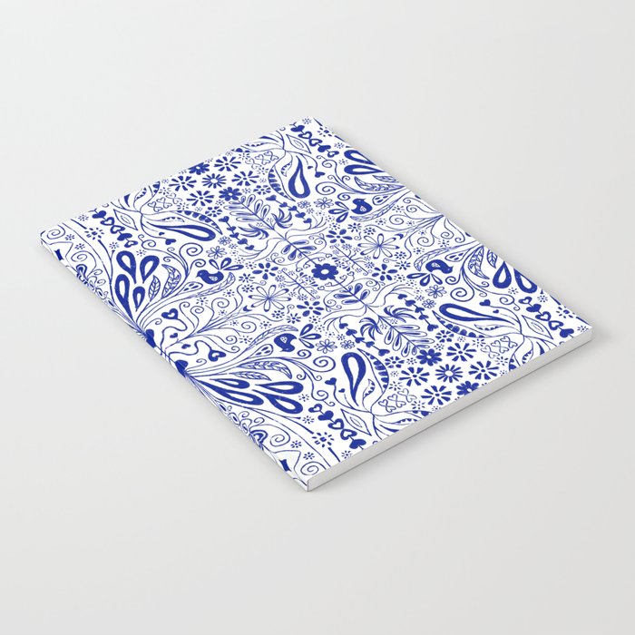 Chinoiserie Folk Seamless Pattern Notebook Gallery Image 1