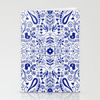 Chinoiserie Folk Seamless Pattern Stationery Card Gallery Image 2