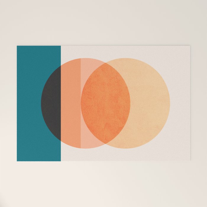 Abstraction_NEW_SUNSET_OCEAN_WAVE_POP_ART_Minimalism_0022D Welcome Mat Gallery Image 1