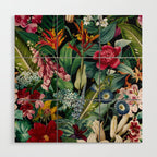 Chintzy Florals - Night Wood Wall Art Gallery Image 1