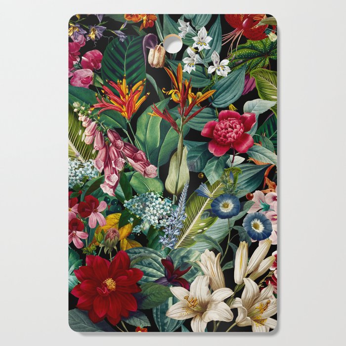 Chintzy Florals - Night Cutting Board Gallery Image 1