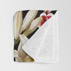 Chintzy Florals - Night Throw Blanket Gallery Image 3