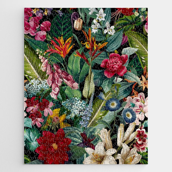 Chintzy Florals - Night Jigsaw Puzzle Gallery Image 1