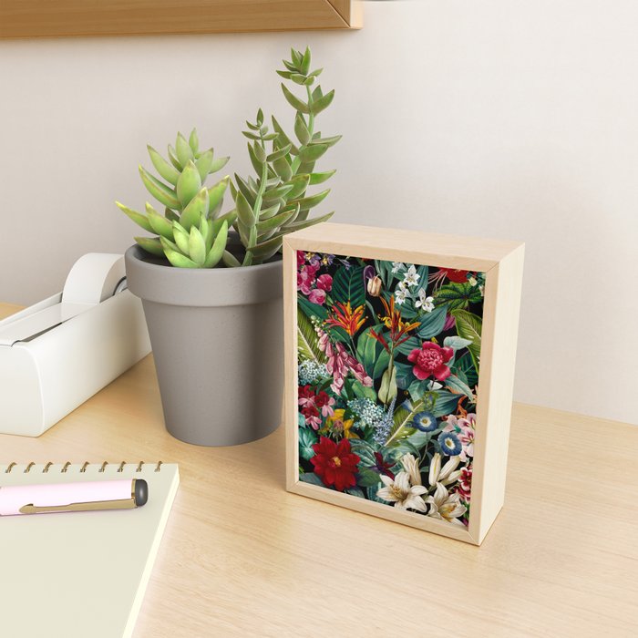 Chintzy Florals - Night Mini Art Print Gallery Image 2