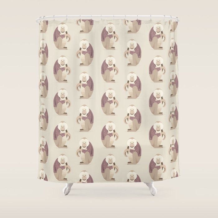 Whimsical Orangutan Shower Curtain Gallery Image 1