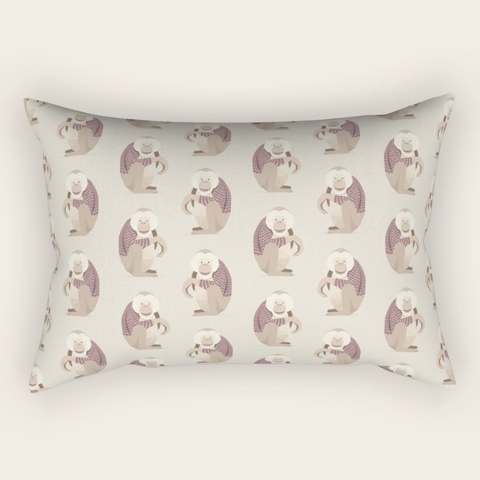 Whimsical Orangutan Rectangular Pillow Gallery Image 1
