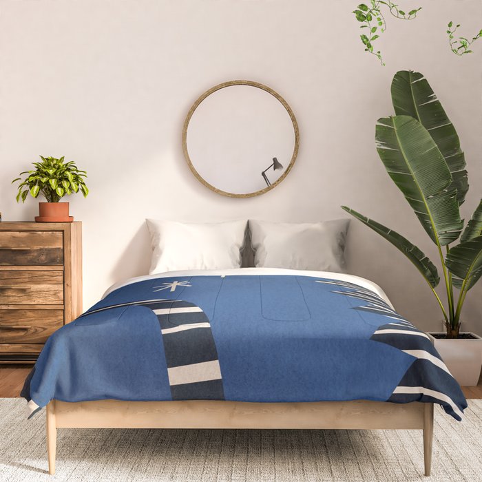 Composition j -blue Comforter Gallery Image 3